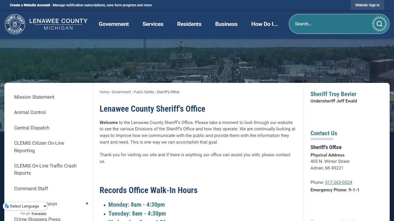 Lenawee County Sheriff's Office