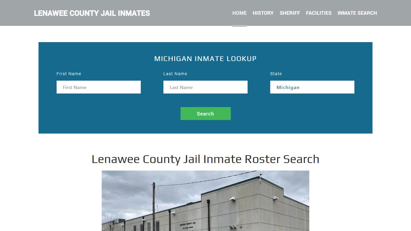 Lenawee County Jail Inmate Roster Lookup, Adrian, MI